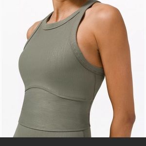 Lululemon Blissful Blend Tank Size 6 Grey Sage